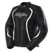 Jacheta moto, Odessa, Marime L, Femei, Alb/Negru, Furygan