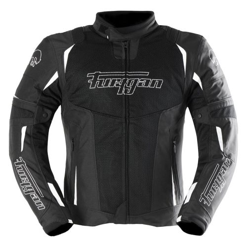 Jacheta moto, Ultra Spark, Marime 3XL, Barbati, Alb/Negru, Furygan