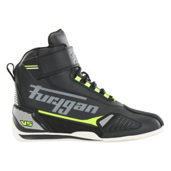   Ghete moto Furygan V5 D3O® WP, pentru bărbați, Negru-Galben neon, mărimea EU 37