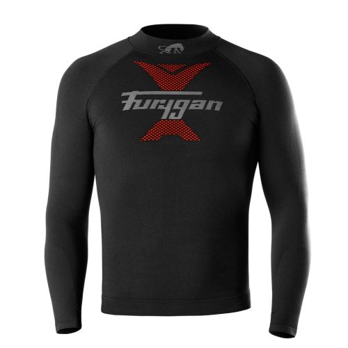 Bluză tehnică moto Furygan ACTIVE LONG SLEEVES THERMO 37.5® unisex, neagră, mărimea M/L