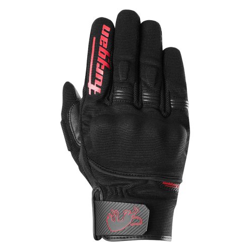 Mănuși moto Furygan Jet D3O® Evo pentru bărbați, mărimea M, negre și roșii