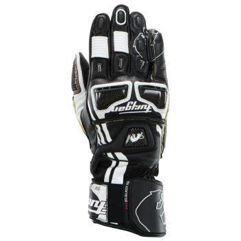   Mănuși moto Furygan STYG21 X Kevlar® Racing pentru bărbați, mărimea S, albe și negre