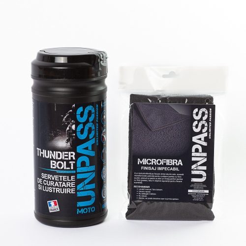 Servetele de curatare si lustruire auto moto UNPASS THUNDERBOLT 80